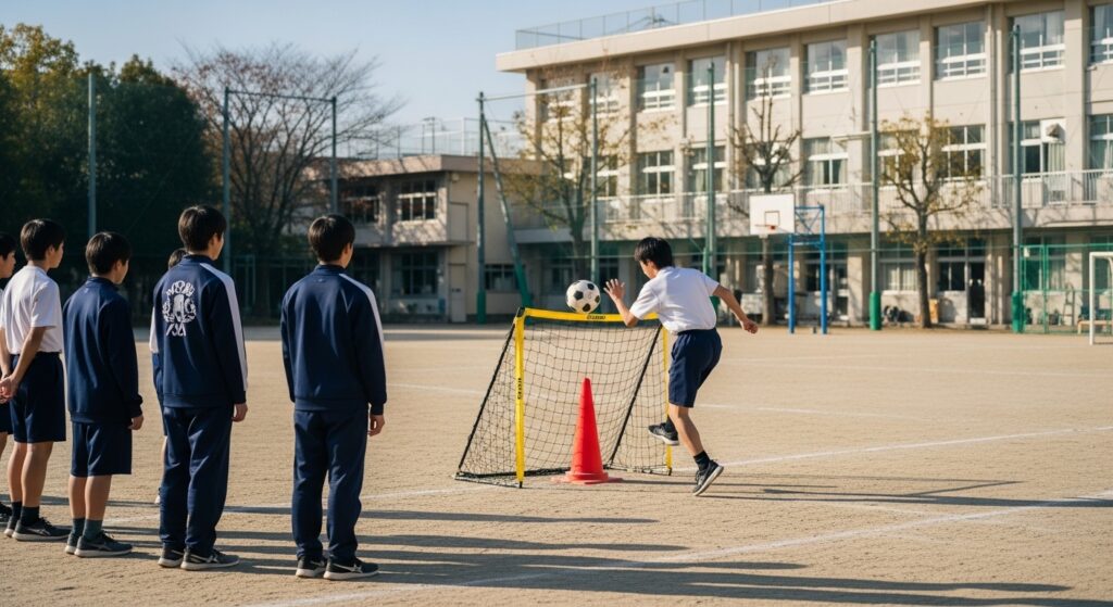 サッカーボールコントロールの基本練習
