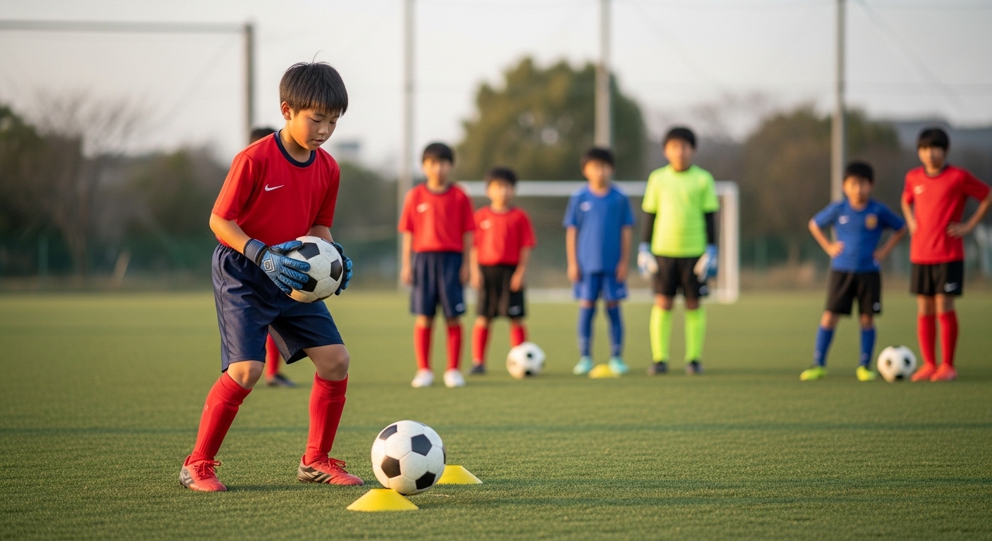 メッシの高速ドリブル場面