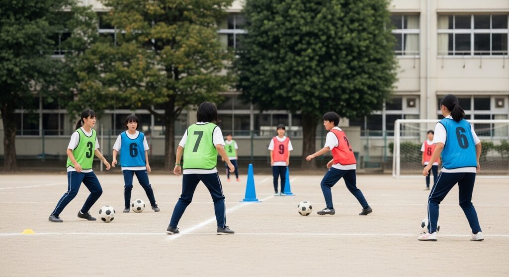 日本人男性の上手いサッカー選手の雰囲気