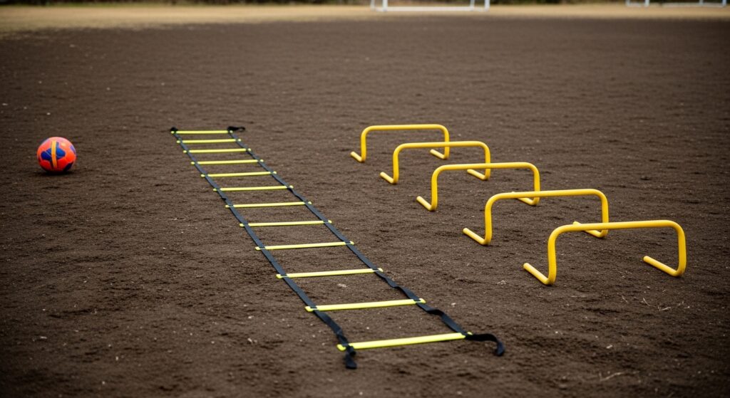 サッカーの胸トラップの基本姿勢とボール処理