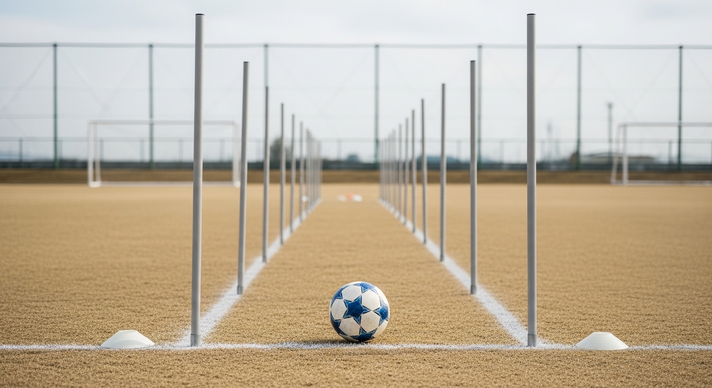 サッカー特性を示す練習場面