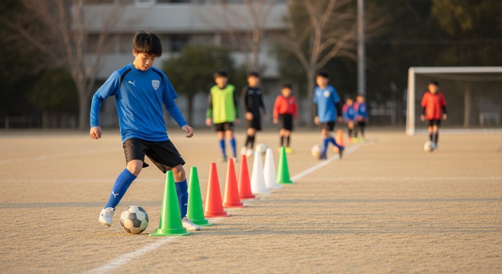 少年少女サッカーのスポ少トラブルについて保護者同士が話し合いながら問題整理をしている様子