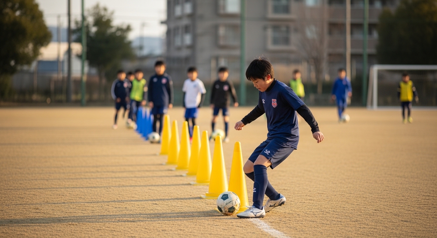 日本人男性が使うリフティングボール練習