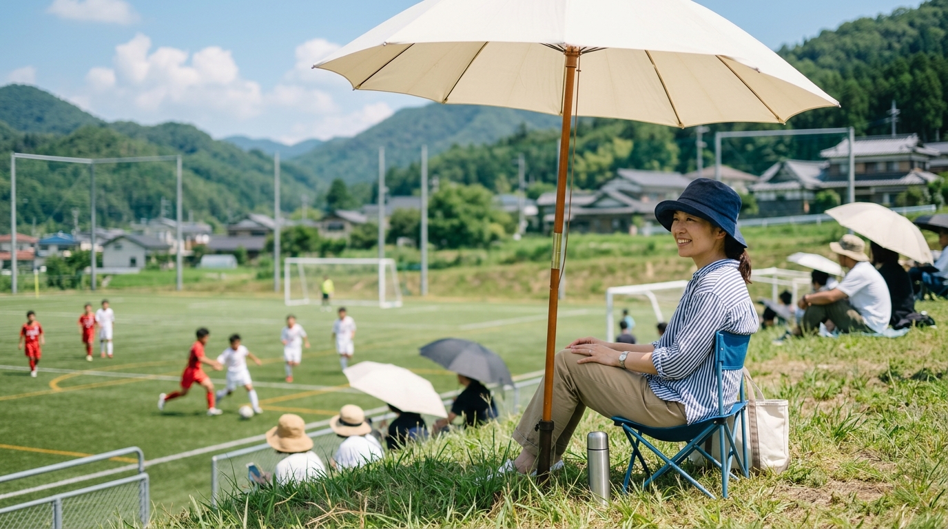 室内用サッカーボールの選び方を意識し、練習前に用具を確認する少女選手を表現したイメージ画像