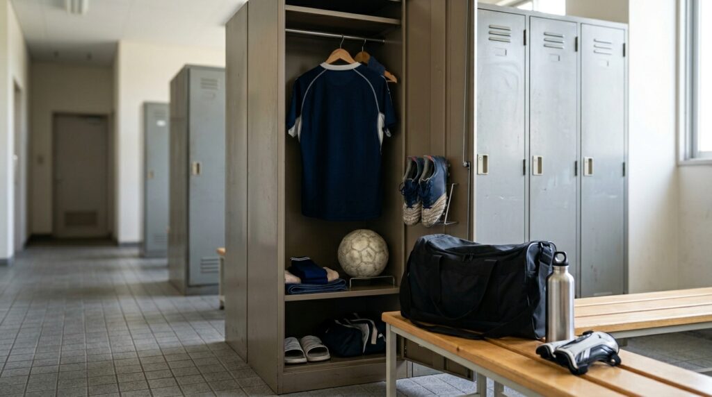 少年少女サッカーでセレクション準備や用具管理を表すイメージ画像