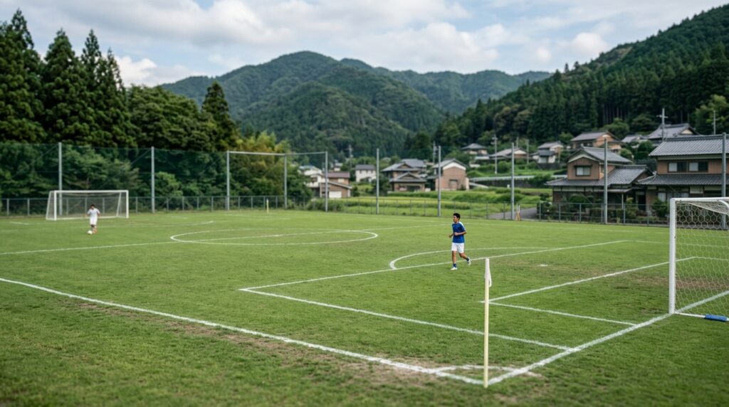 少年少女サッカーでカウンター戦術や攻守の切り替えを表すイメージ画像