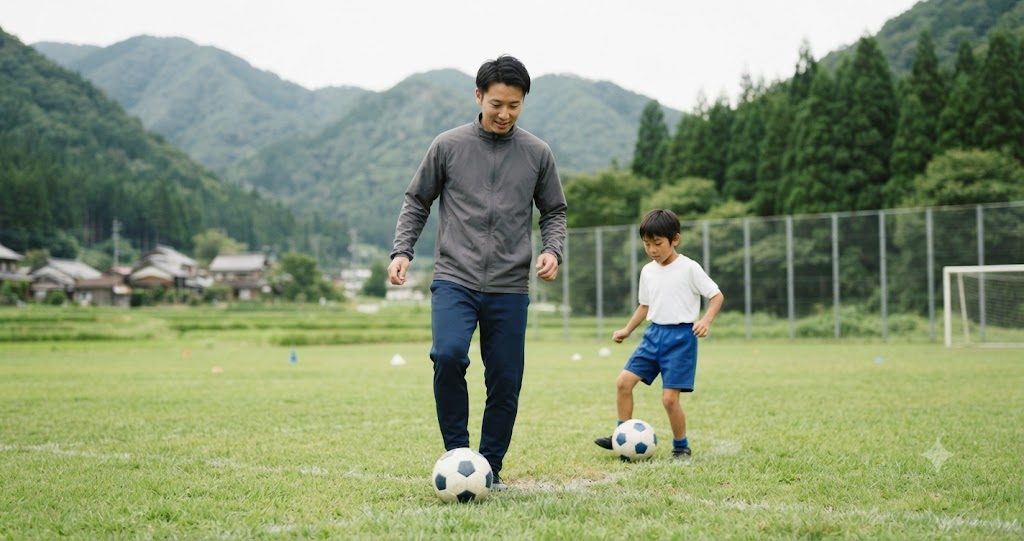 少年少女サッカーの練習方法を表すイメージ画像