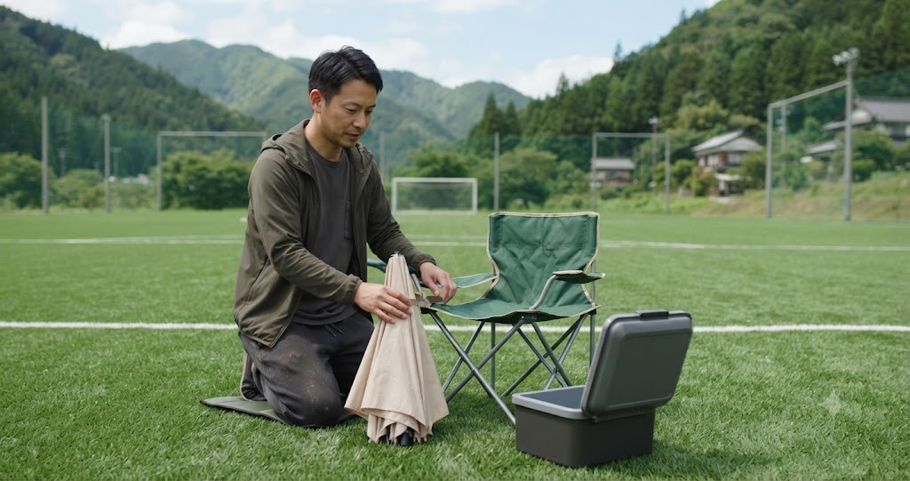 観戦用品を比較する様子を表すイメージ画像