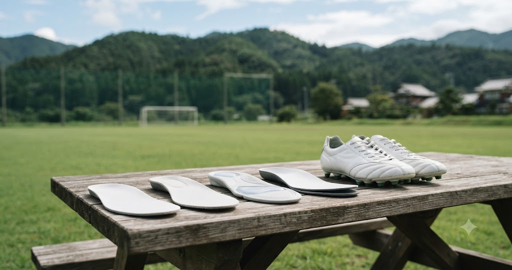 サッカー用インソール選びを表すイメージ画像