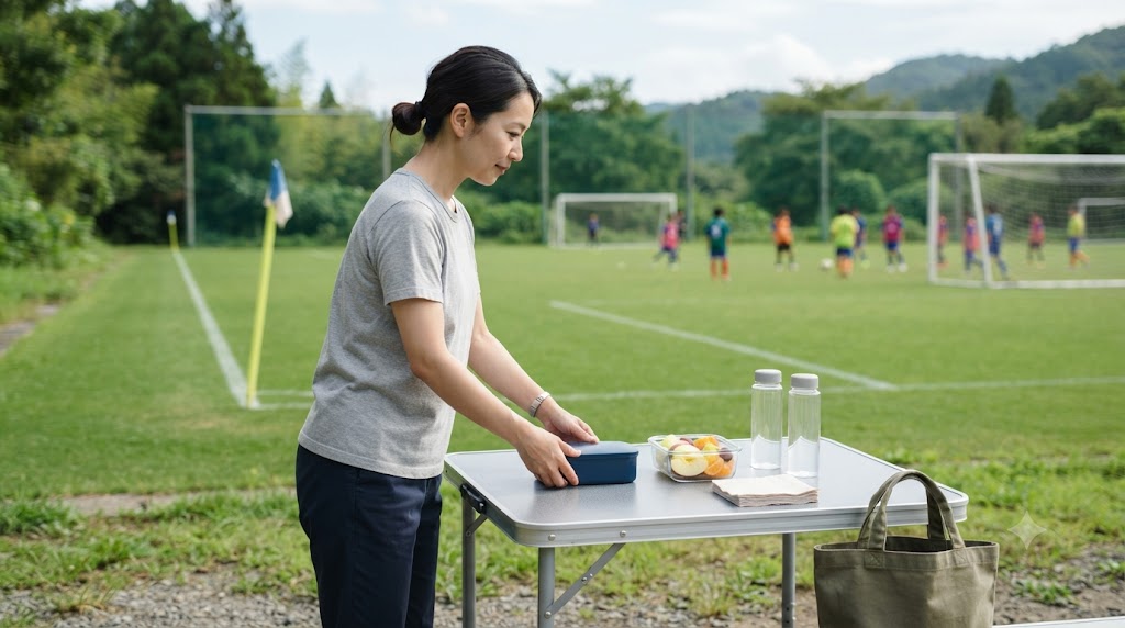 試合弁当を準備する様子を表すイメージ画像