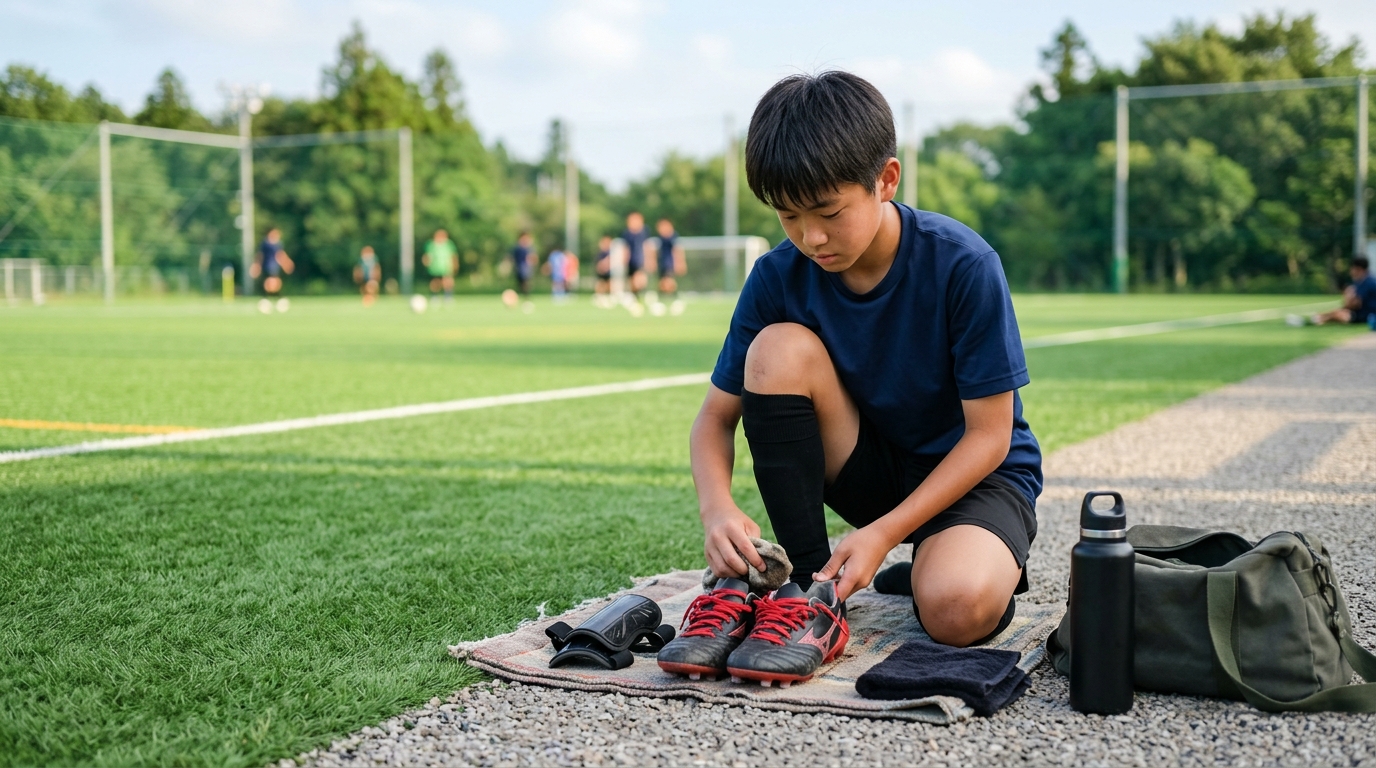 サッカーでプロになる子の特徴を表すイメージ画像