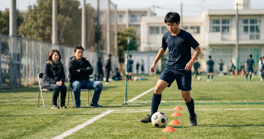 市立船橋サッカー部への入部を表すイメージ画像
